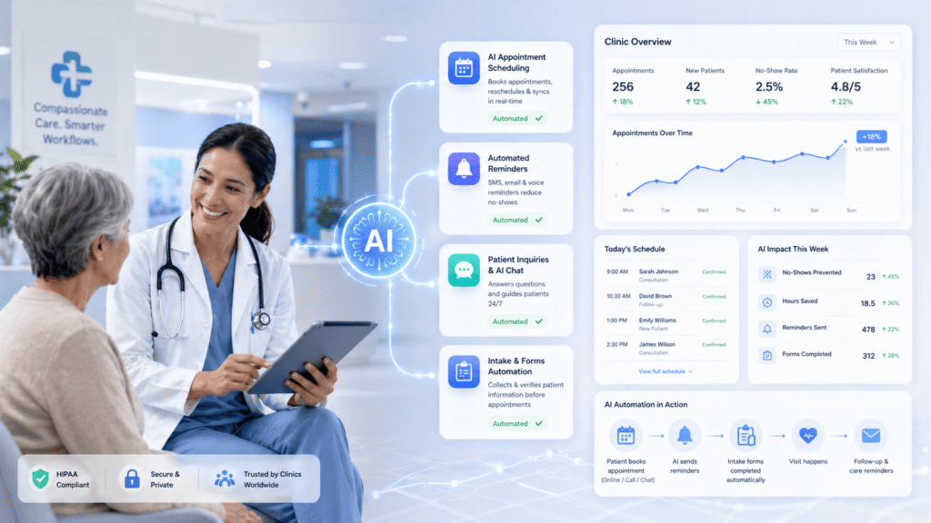 AI Service for Healthcare Clinic, Less Admin